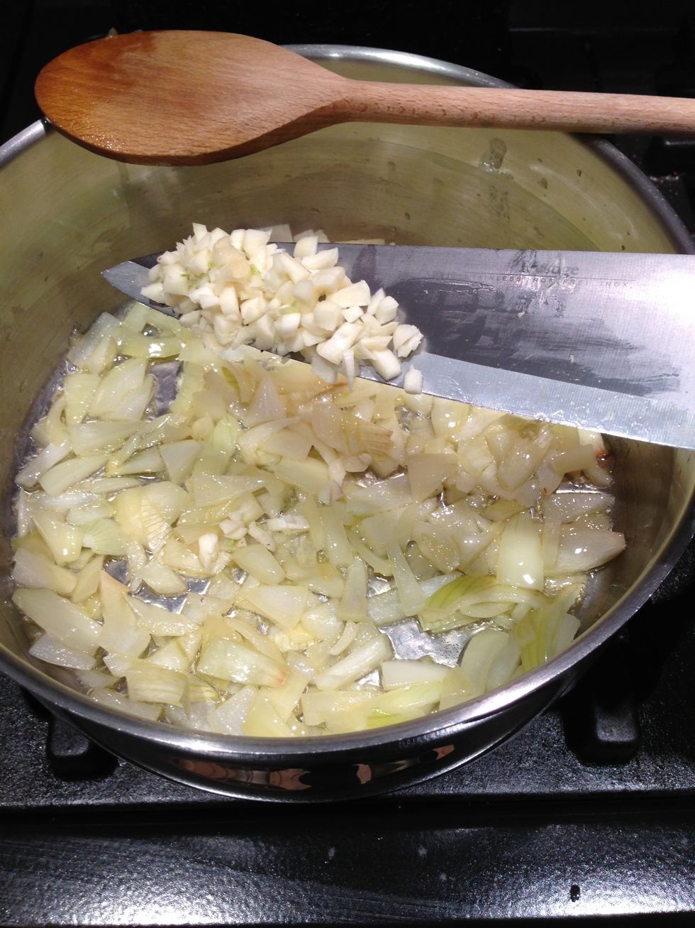 Add the Garlic a sweat for another 5 minutes
