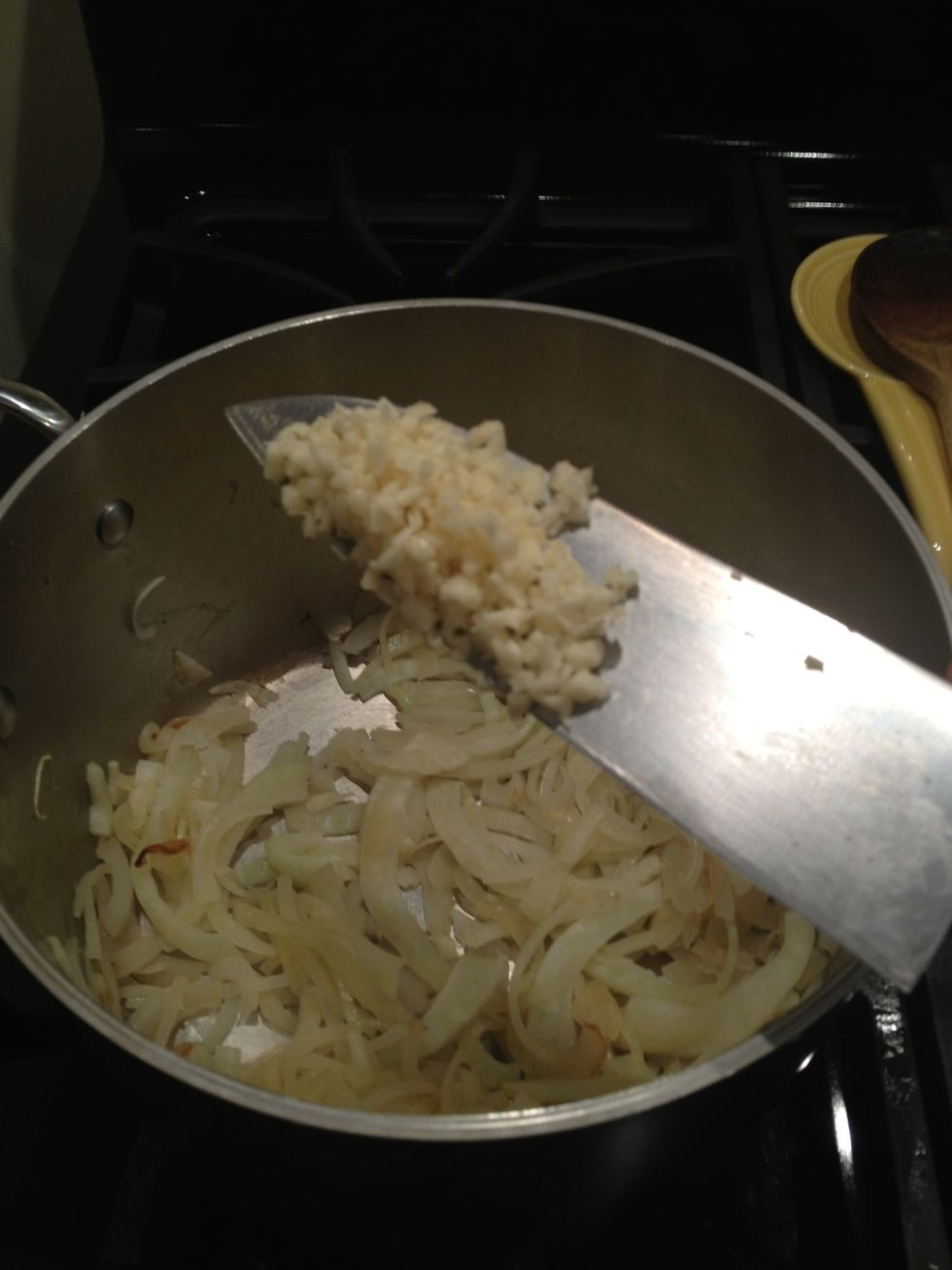 Add the garlic.