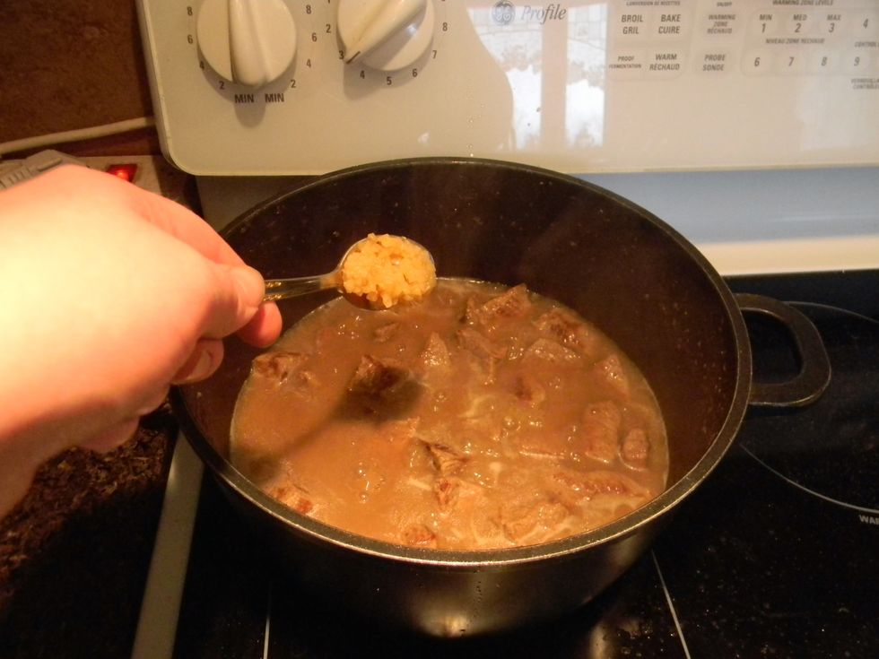 Add the garlic...