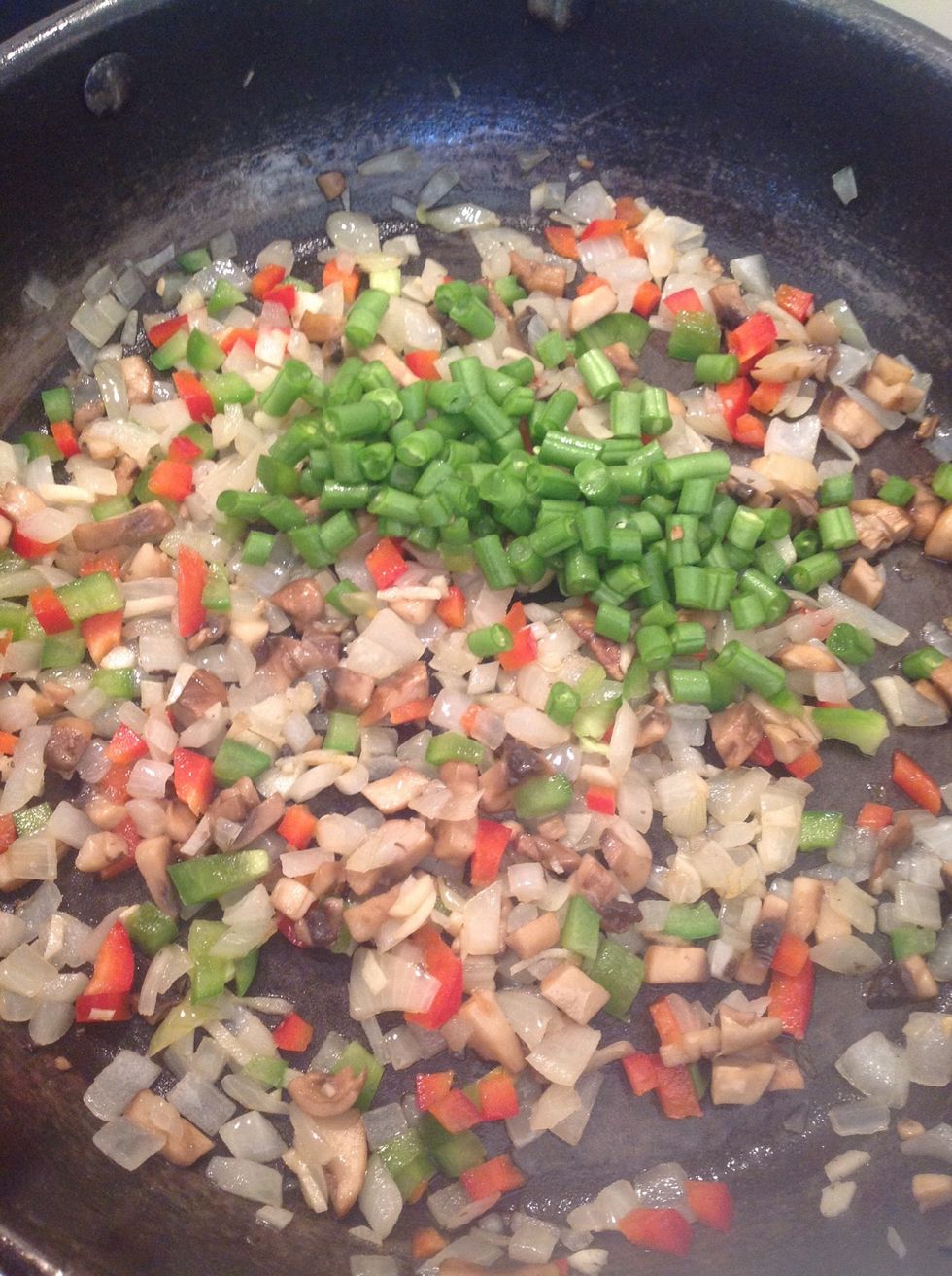 Add the green beans.