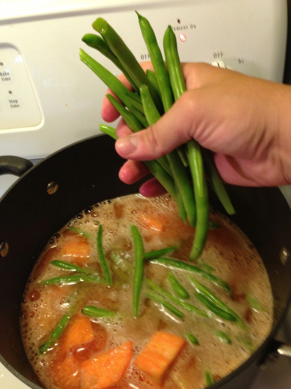 Add the green beans