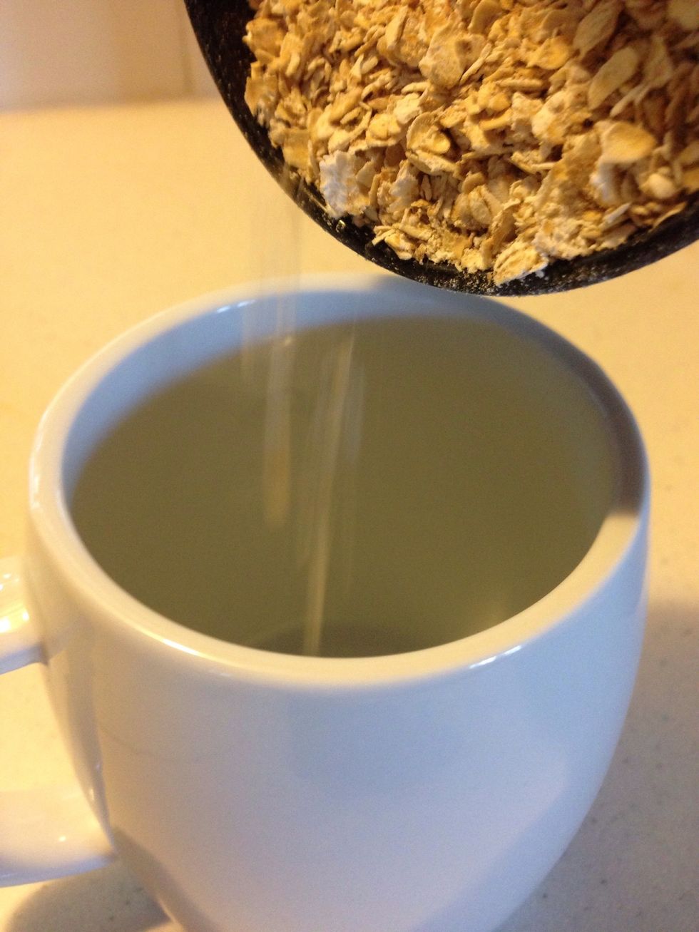Add the ground oats