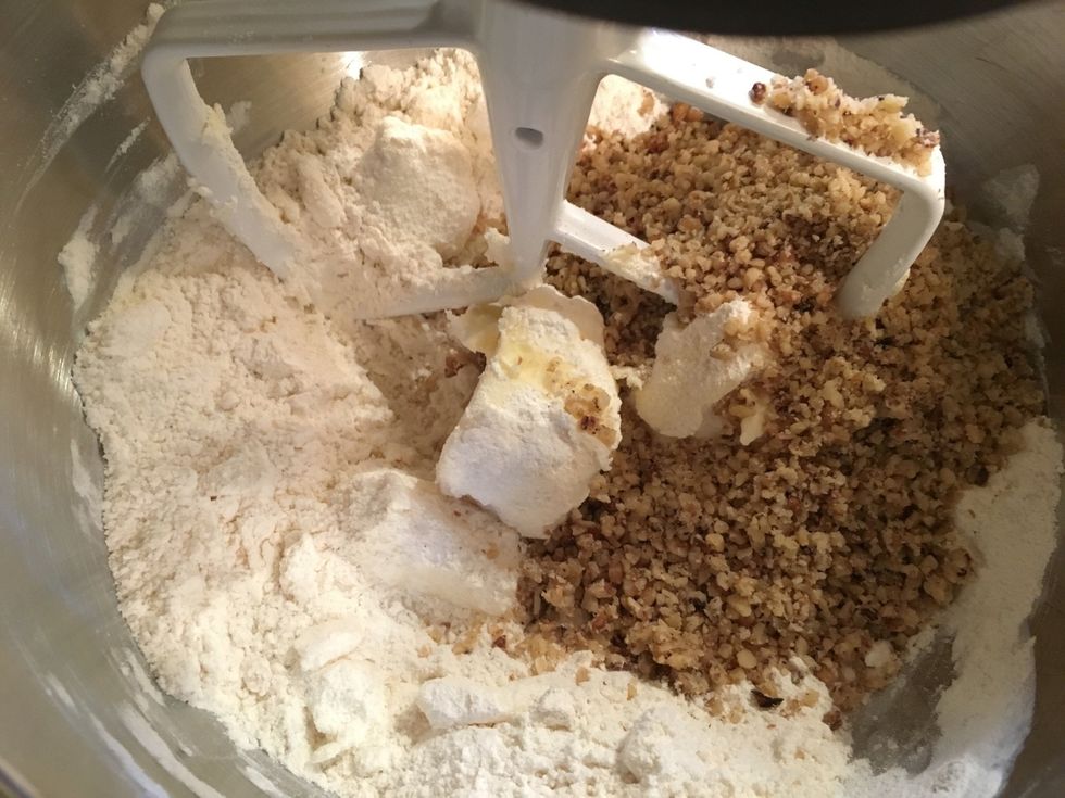 Add the ground walnuts.