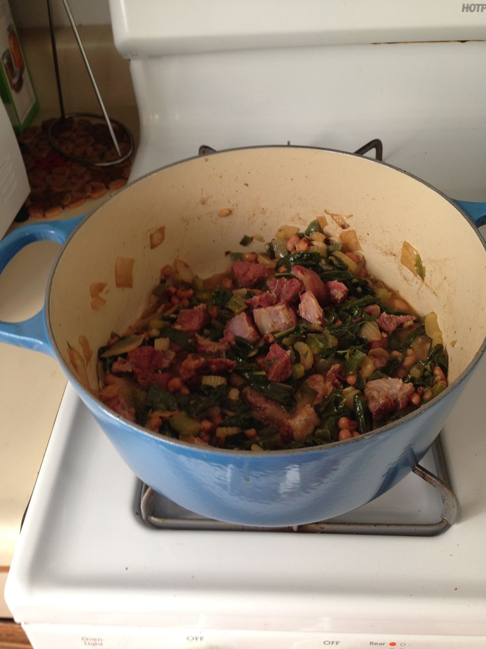 Add the ham back and give everything a good stir. I'm calling this done.