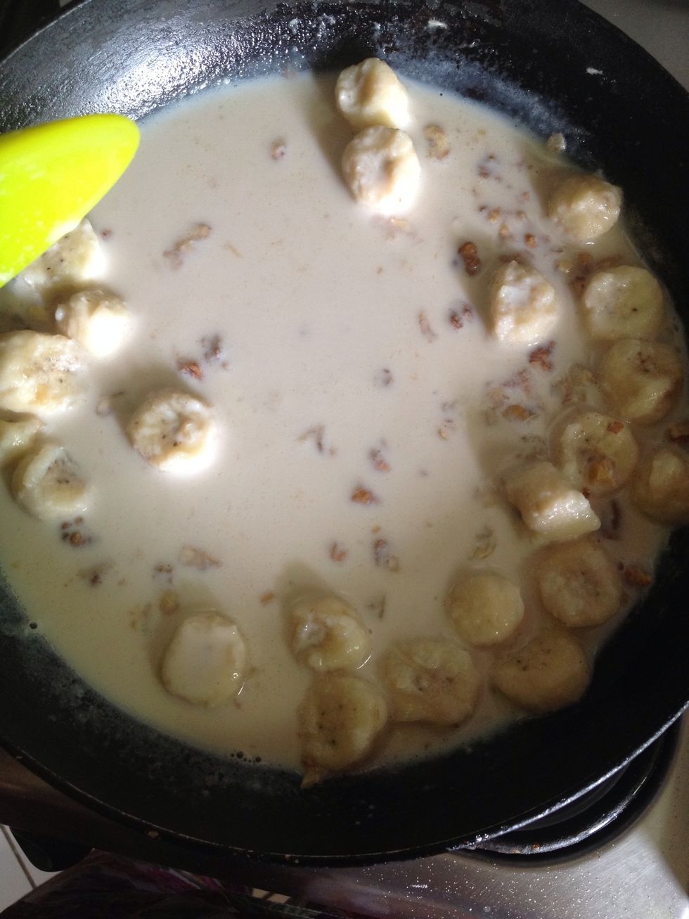 Add the honey and stir well. Let it boil for a minute.