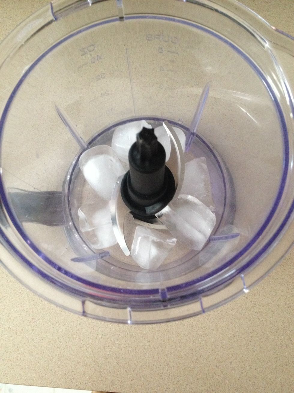 Add the ice first because that is the hardest ingredient