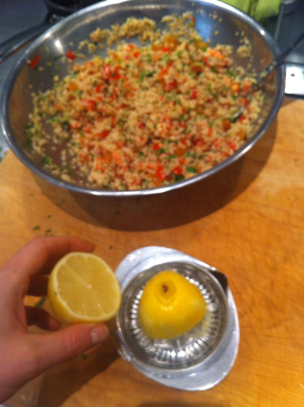 Add the juice of a lemon
