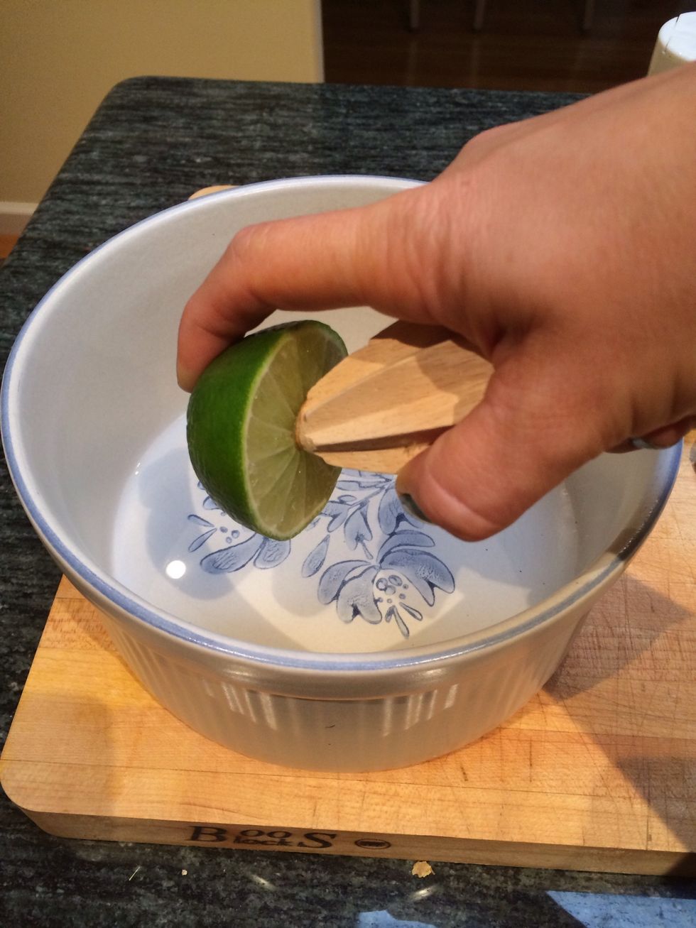 Add the juice of half a lime.