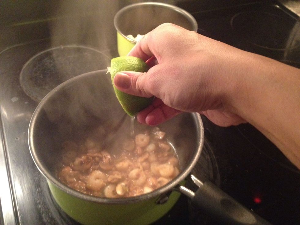 Add the juice of half a lime