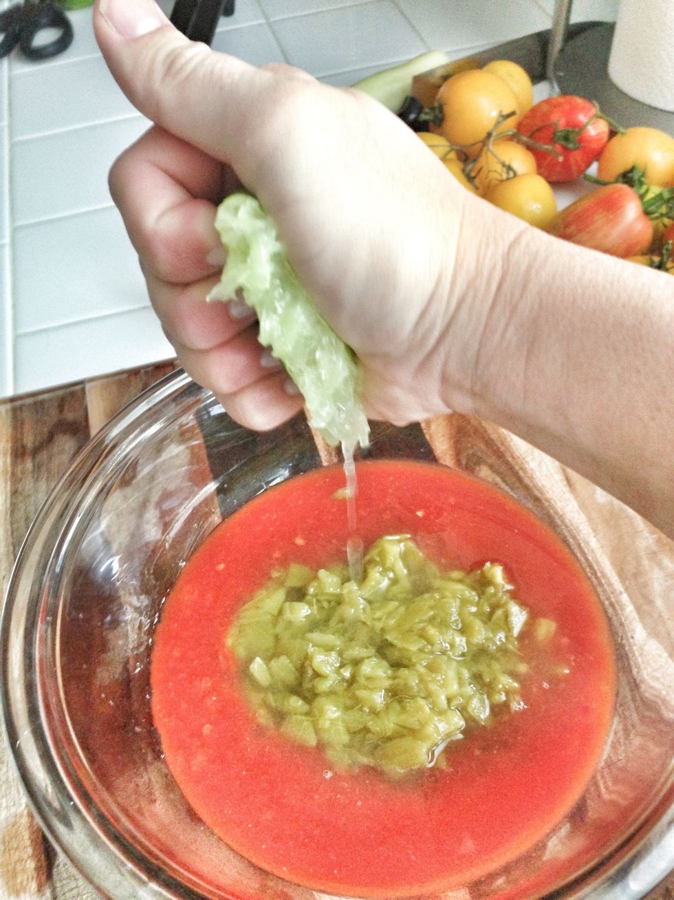 Add the juice of one line and stir to combine.