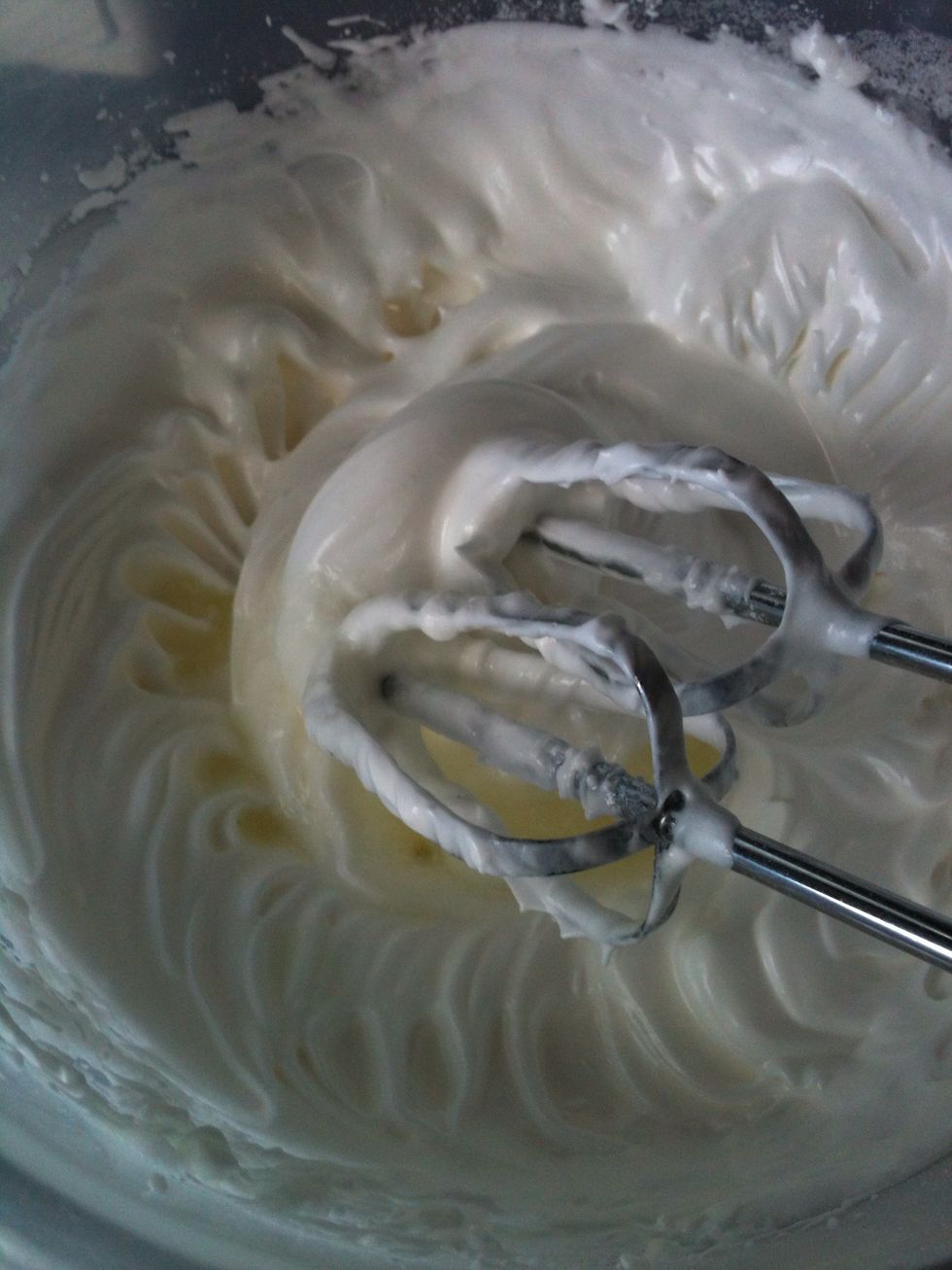 Add the juice of two lemon a and some vanilla.