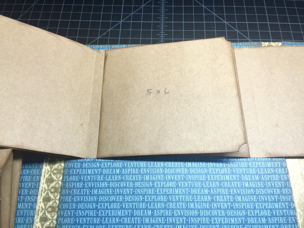 Add the last layer of flaps (5x6, scored at 1/2").