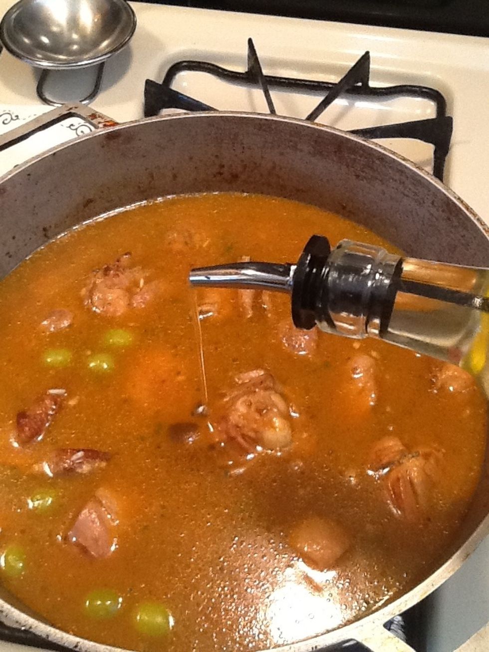 Add the last tbs of oil.