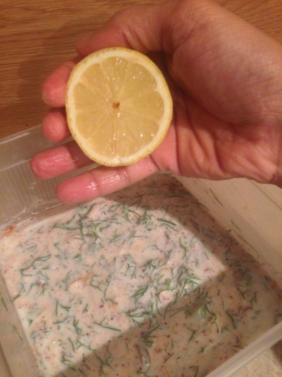 Add the lemon juice.