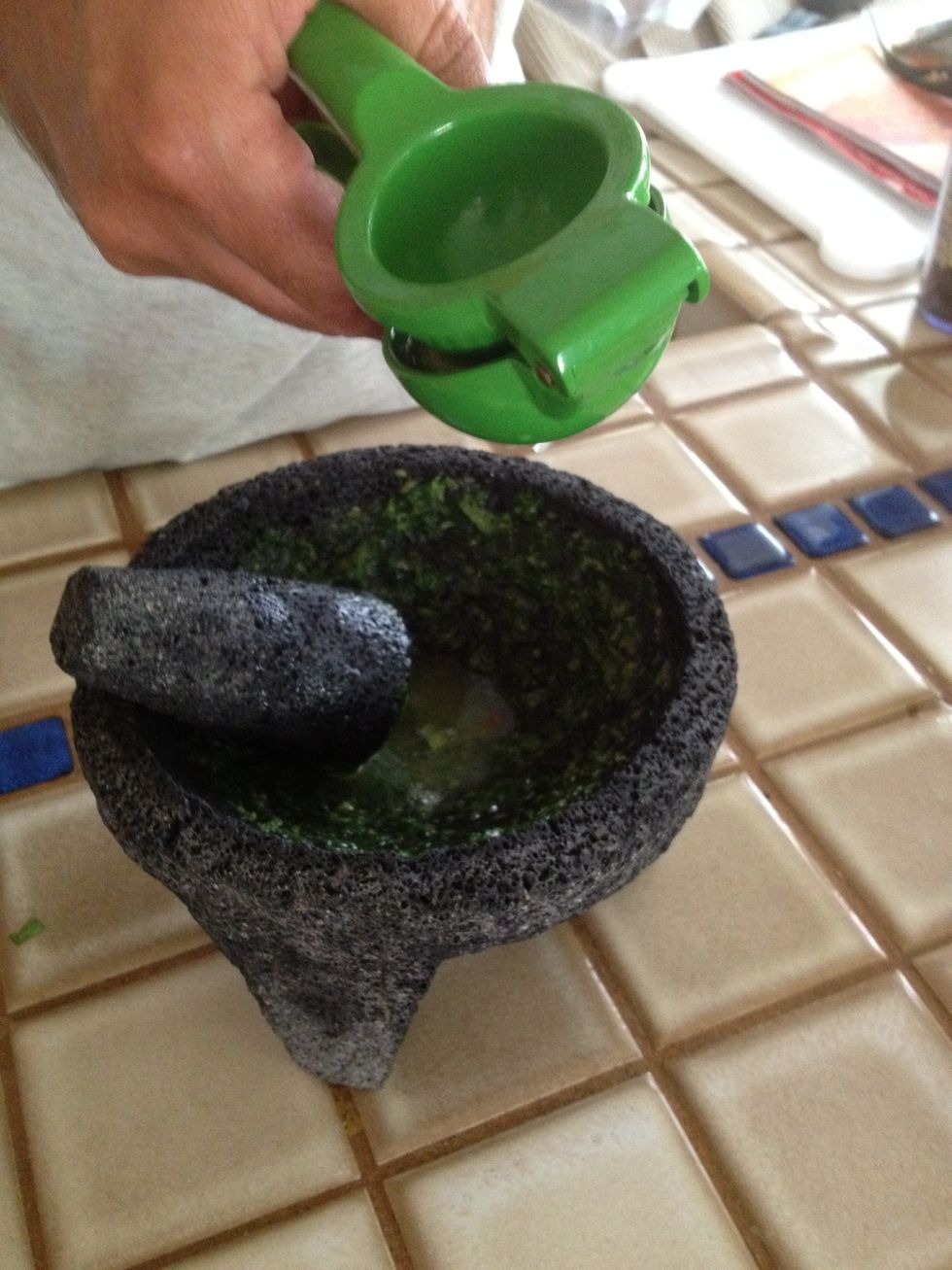 Add the lime juice.