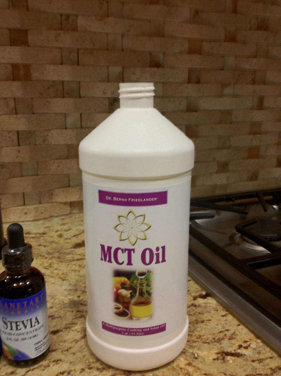 Add the MCT oil into the bowl