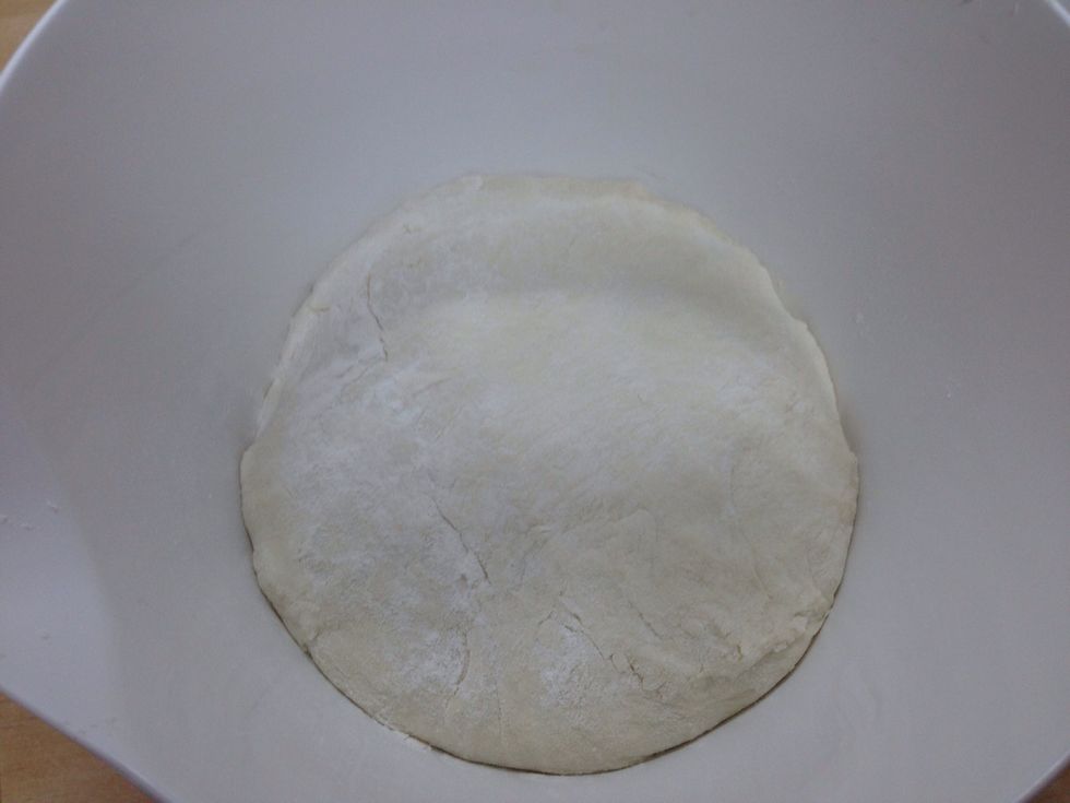 Add the milk and mix well . Now we have a dough .
