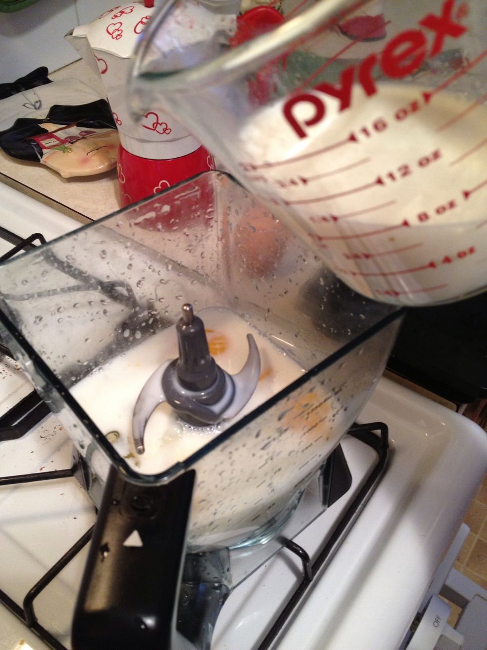 add the milk