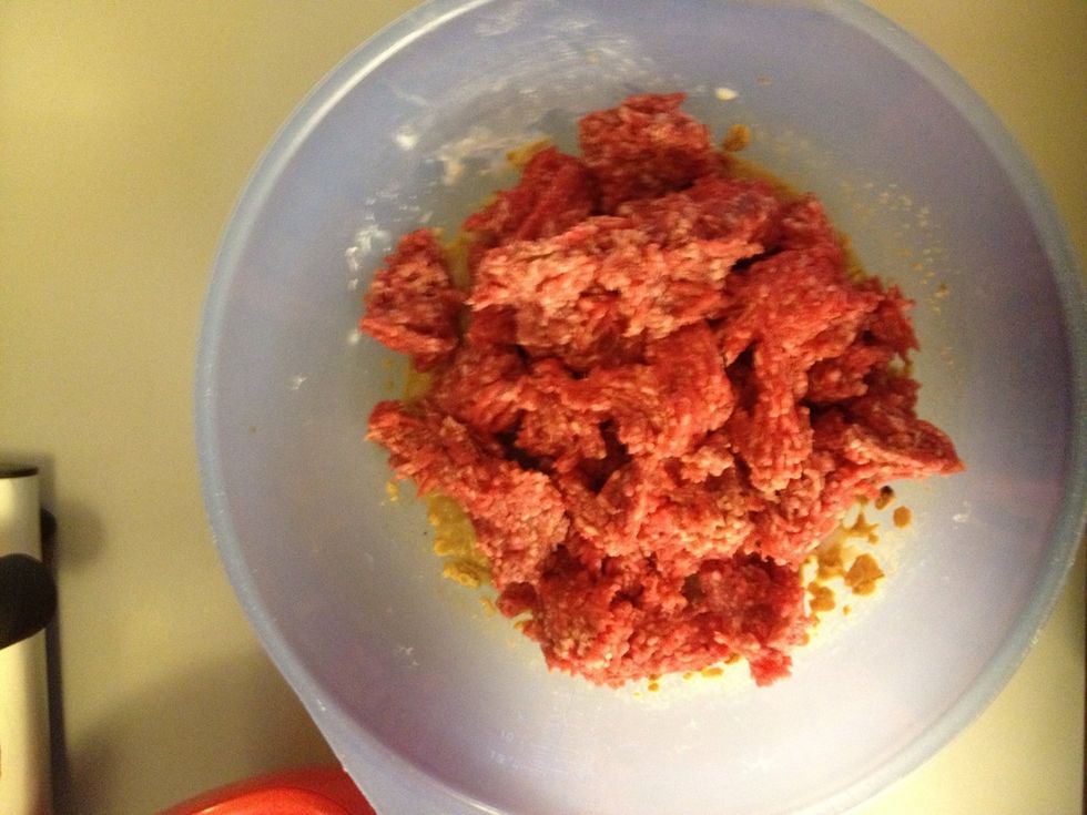 Add the minced beef