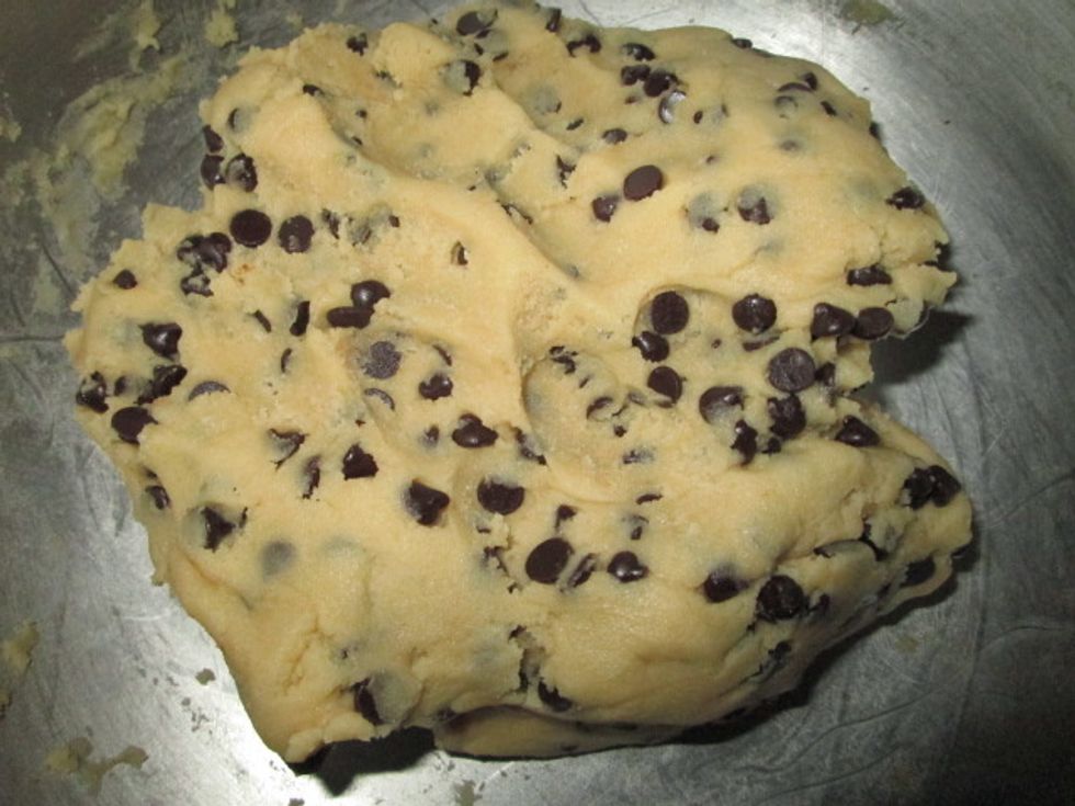 Add the mini chocolate chips.