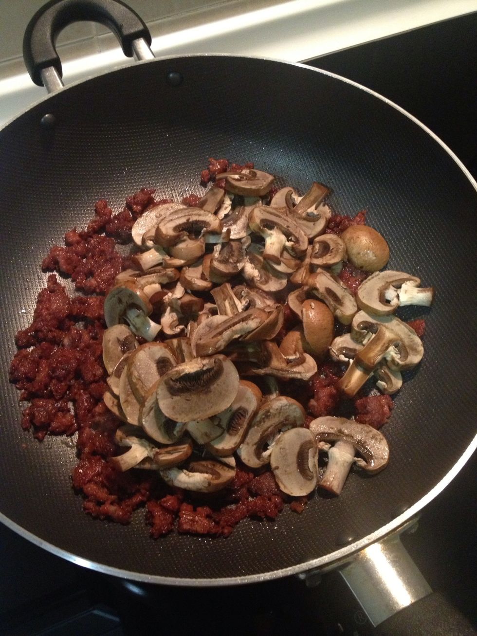 Add the mushroom.
