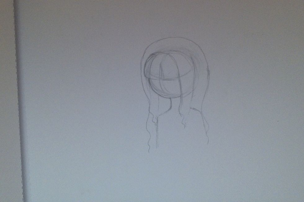 Add the neck and shoulder.