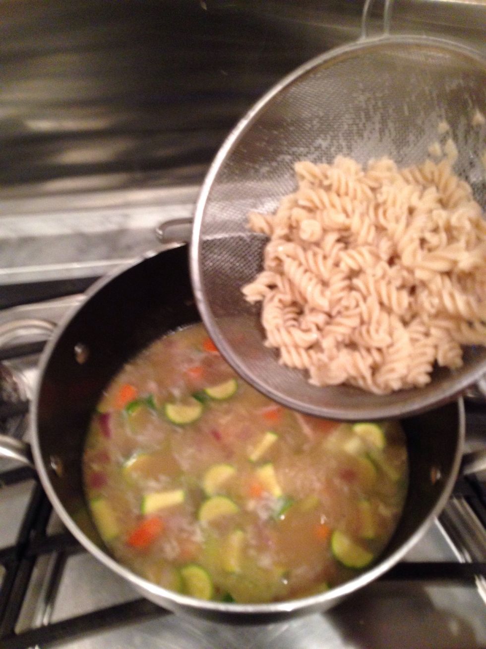 add the noodles