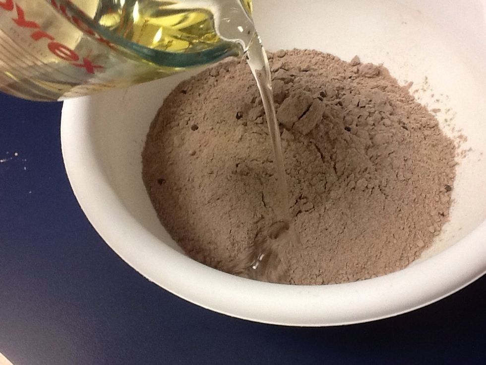 Add the oil