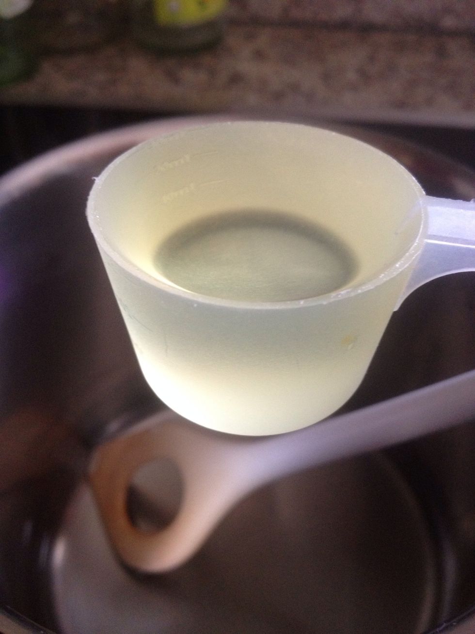 Add the olive oil and mix together.