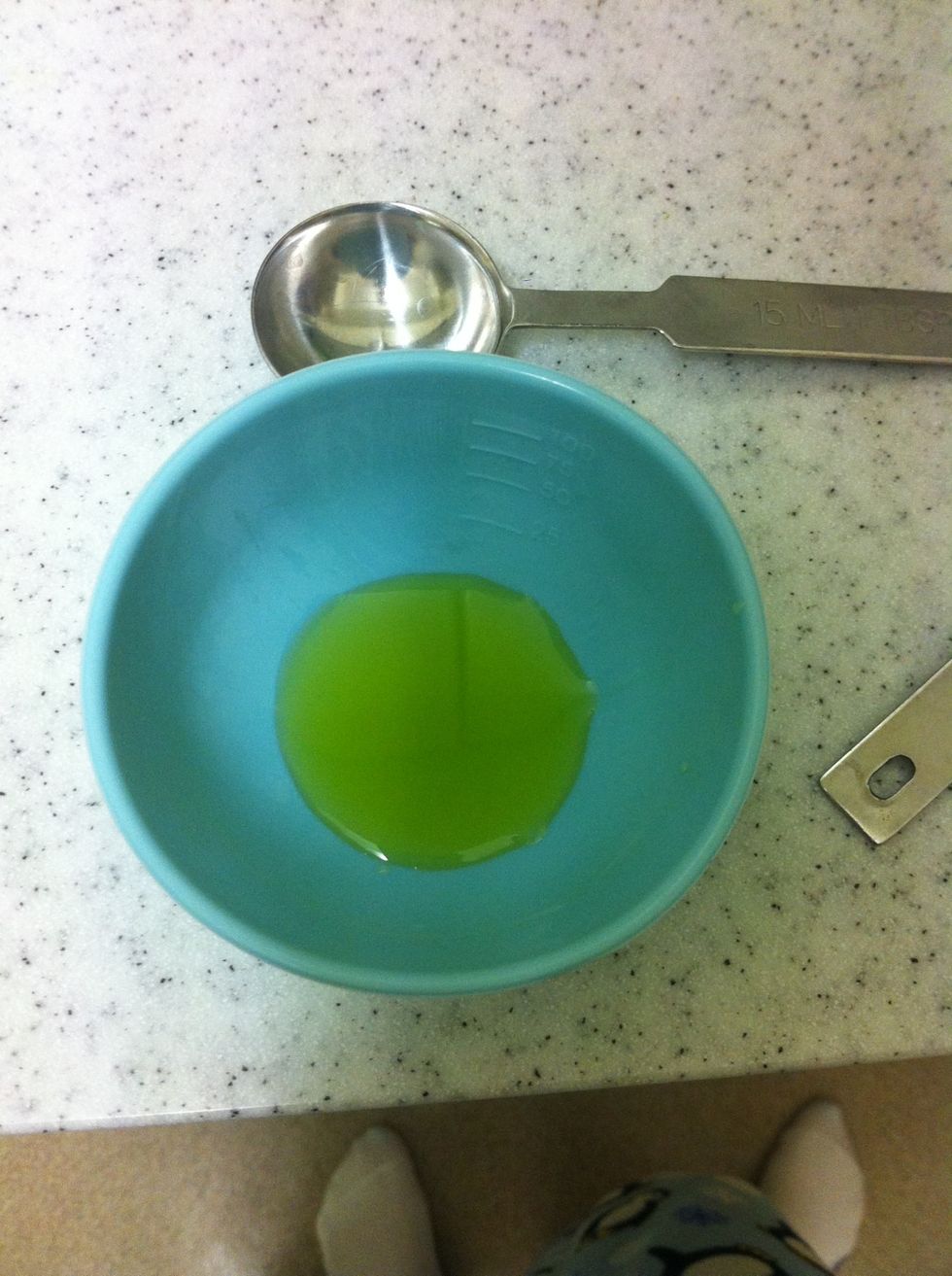 Add the olive oil to a small bowl