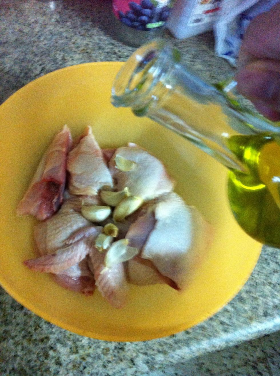 Add the olive oil