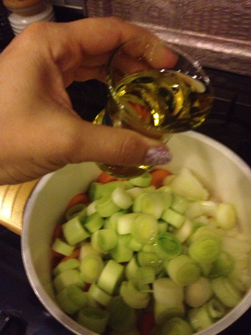 Add the olive oil