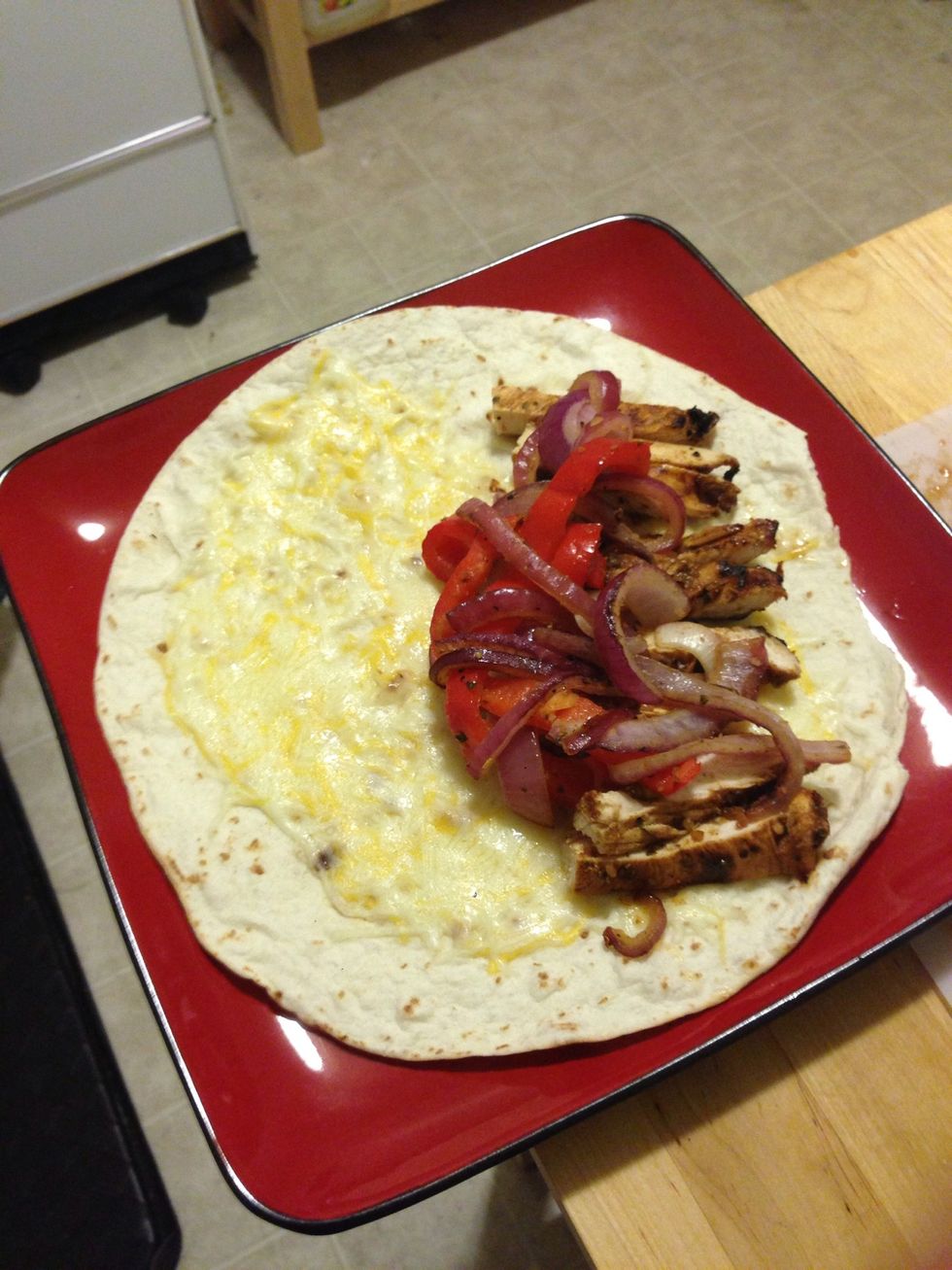 Add the onion mixture on top.