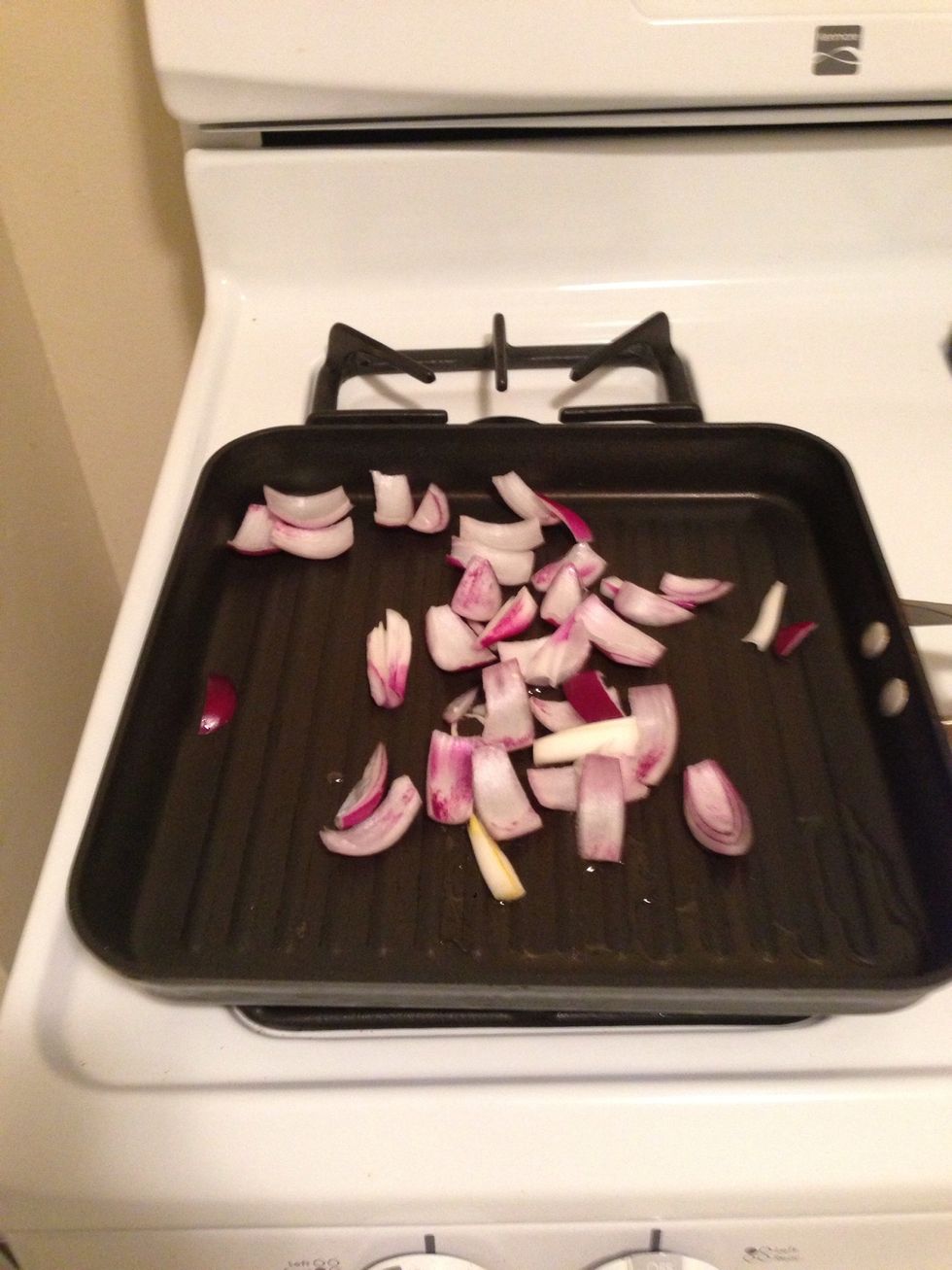 Add the onions and saut\u00e9 until golden. This takes around 5 mins. If you want your onions to be nice and savory, add a bit of chicken broth or vegetable broth to cook them.