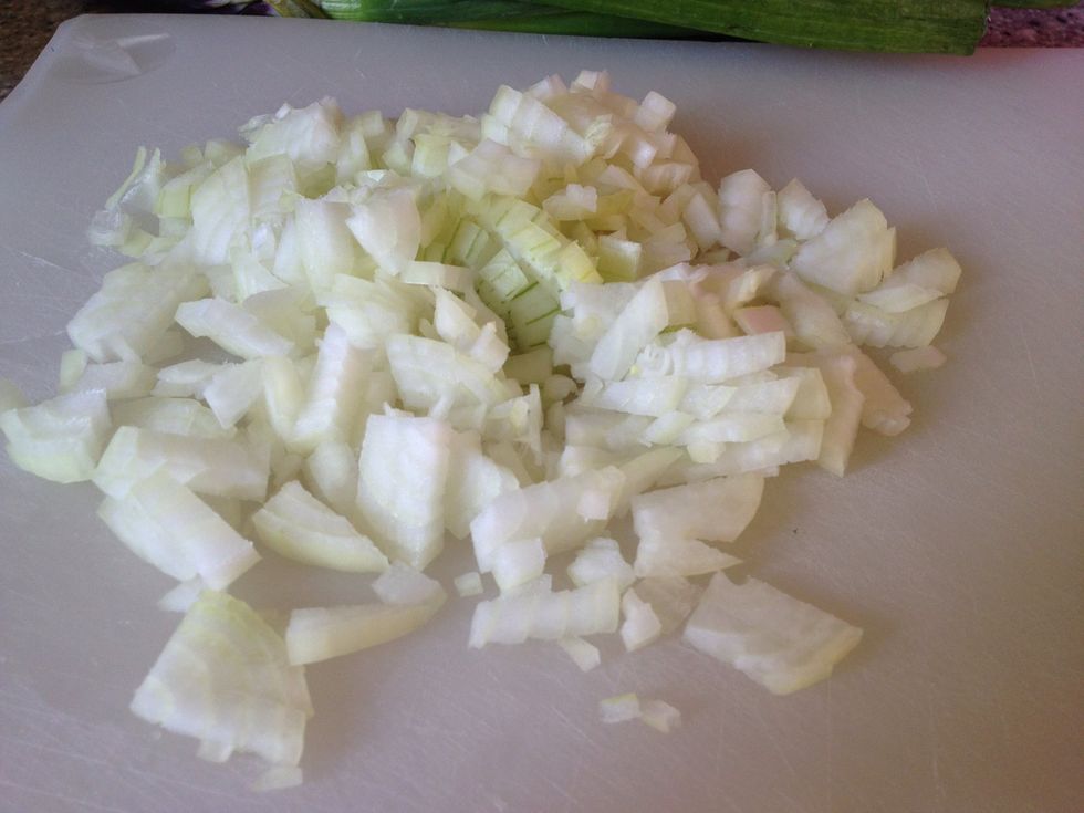 Add the onions before the potatoes so you don't mash the potatoes.
