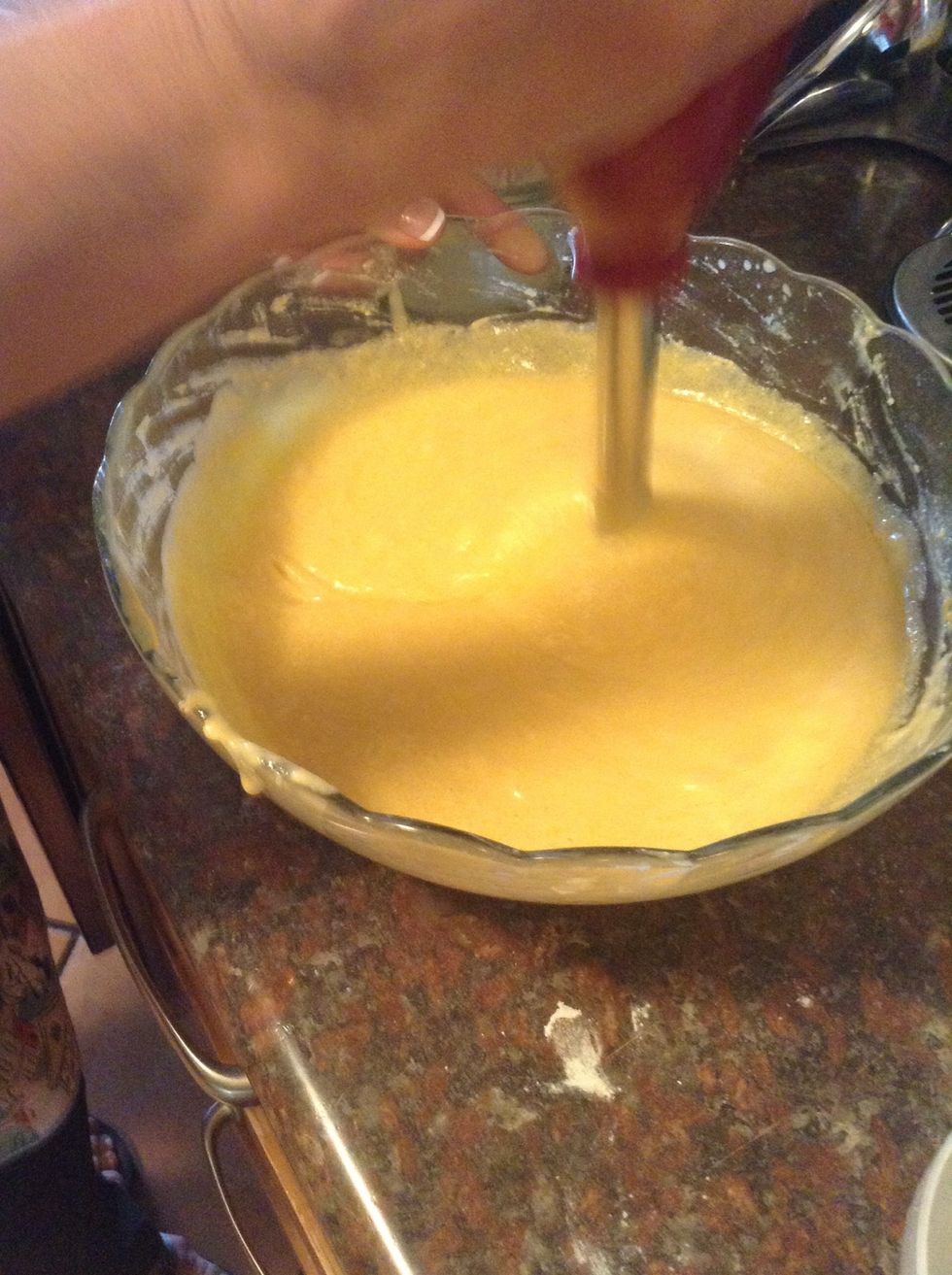 Add the others ingredients and mix.