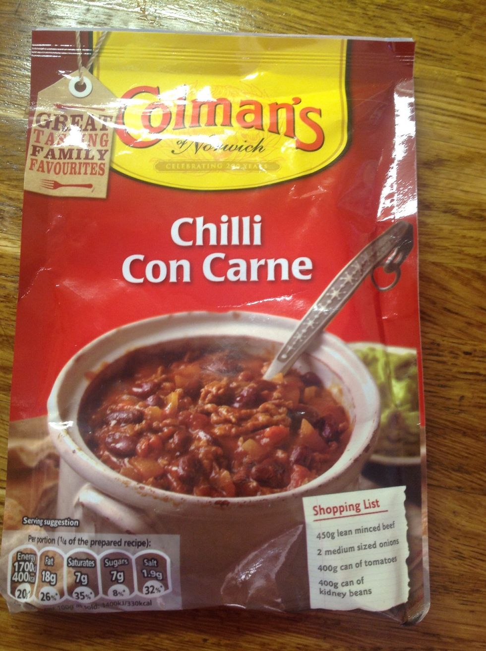 Add the packet mix.