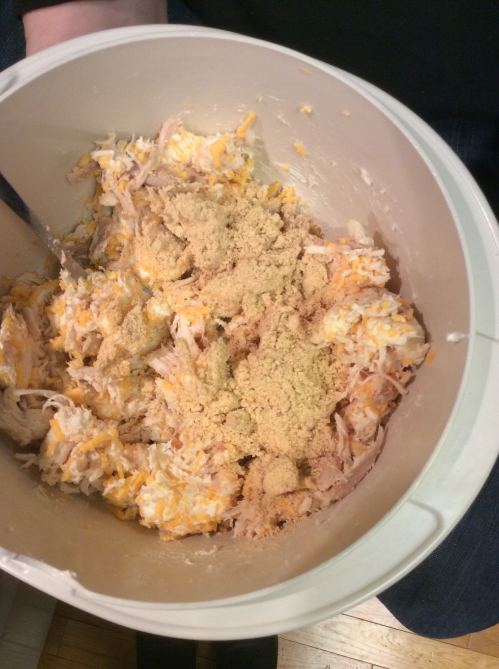 Add the packet of fajita seasoning.