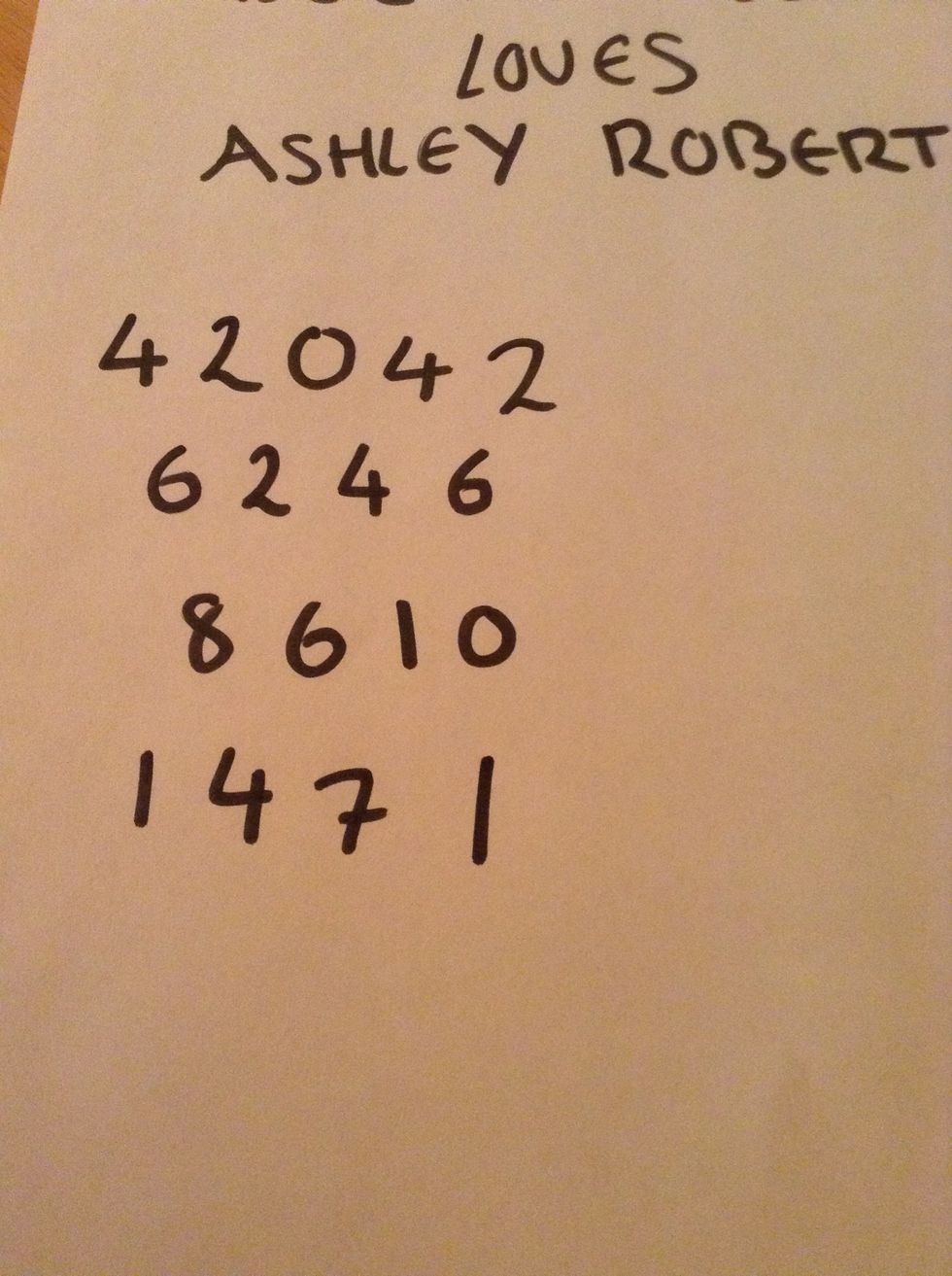 Add the pairs again...