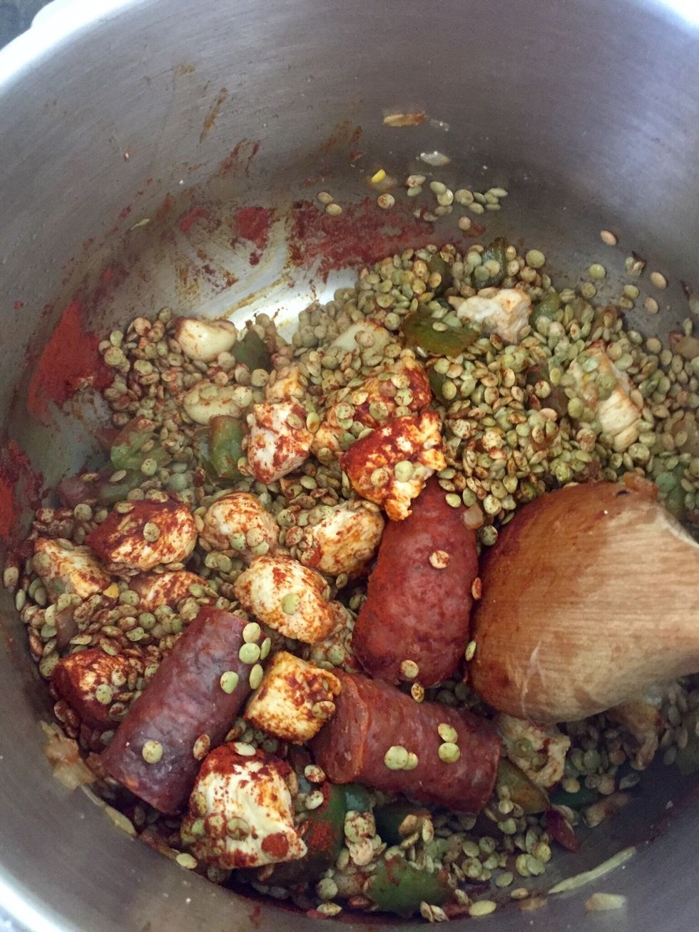 Add the paprika and keep stirring a bit more