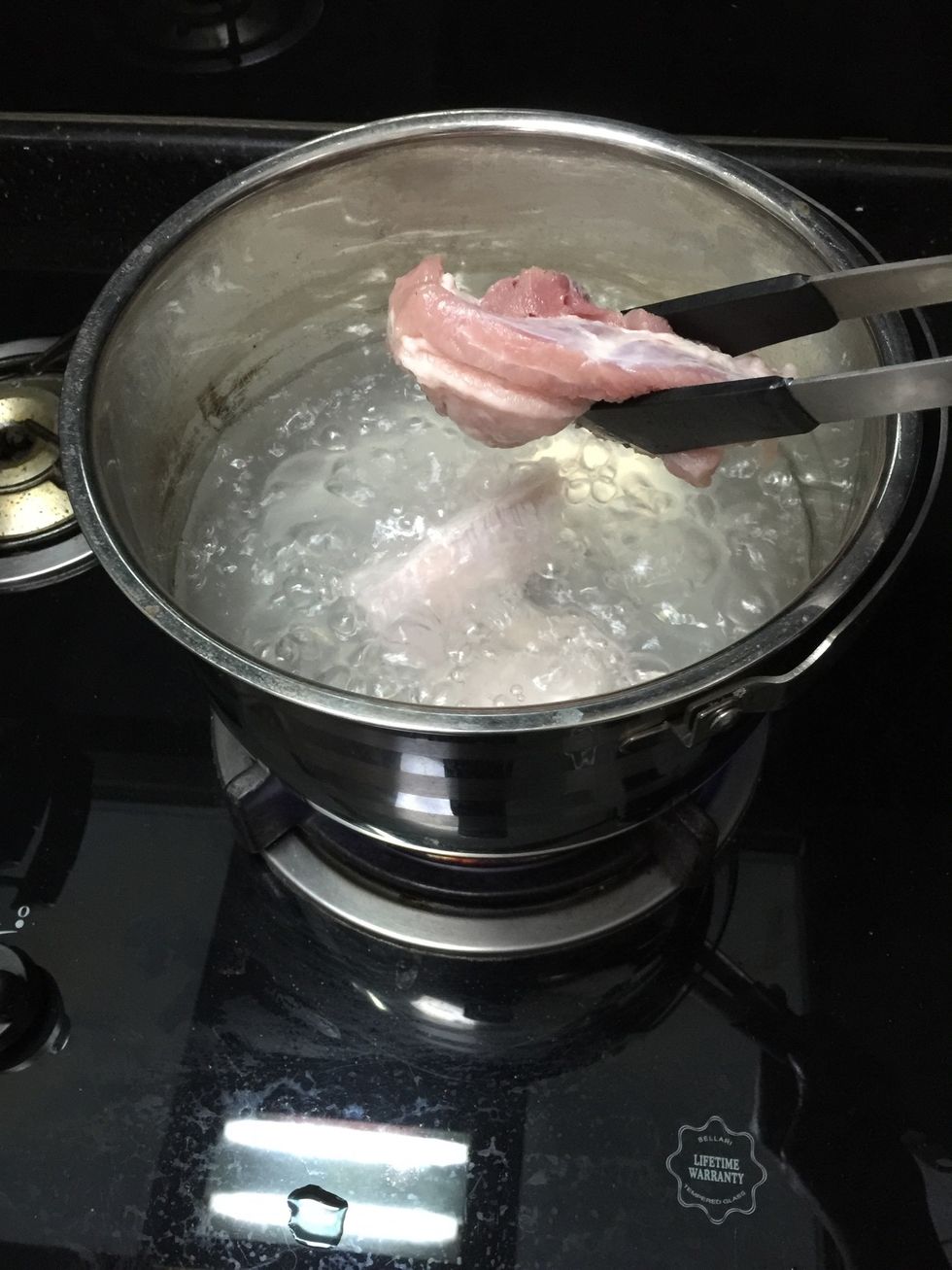 Add the pork belly.