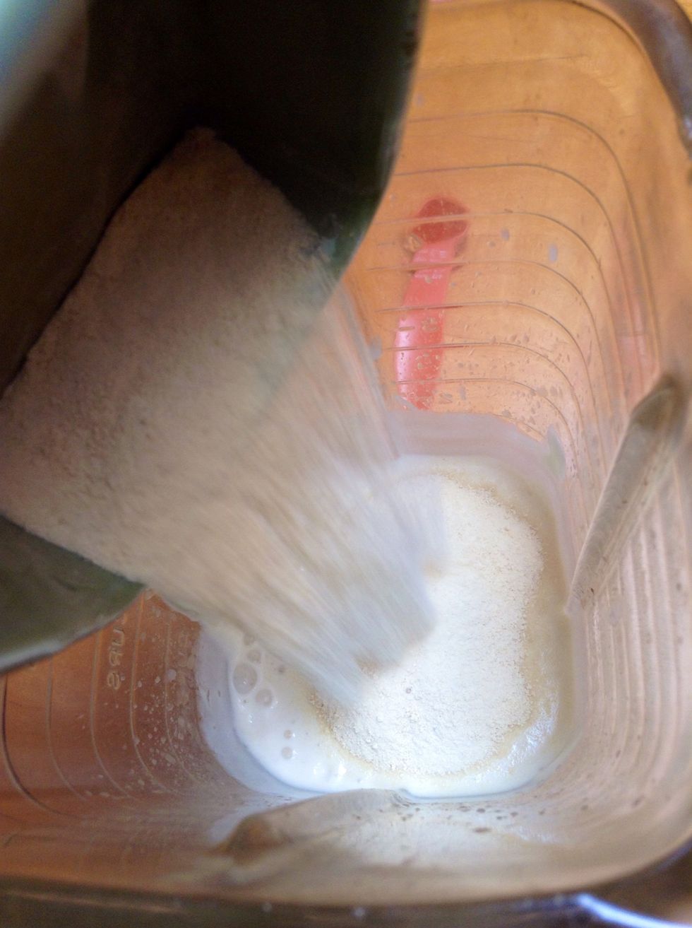 Add the protein powder and honey here if you're using them \u2600\ufe0f