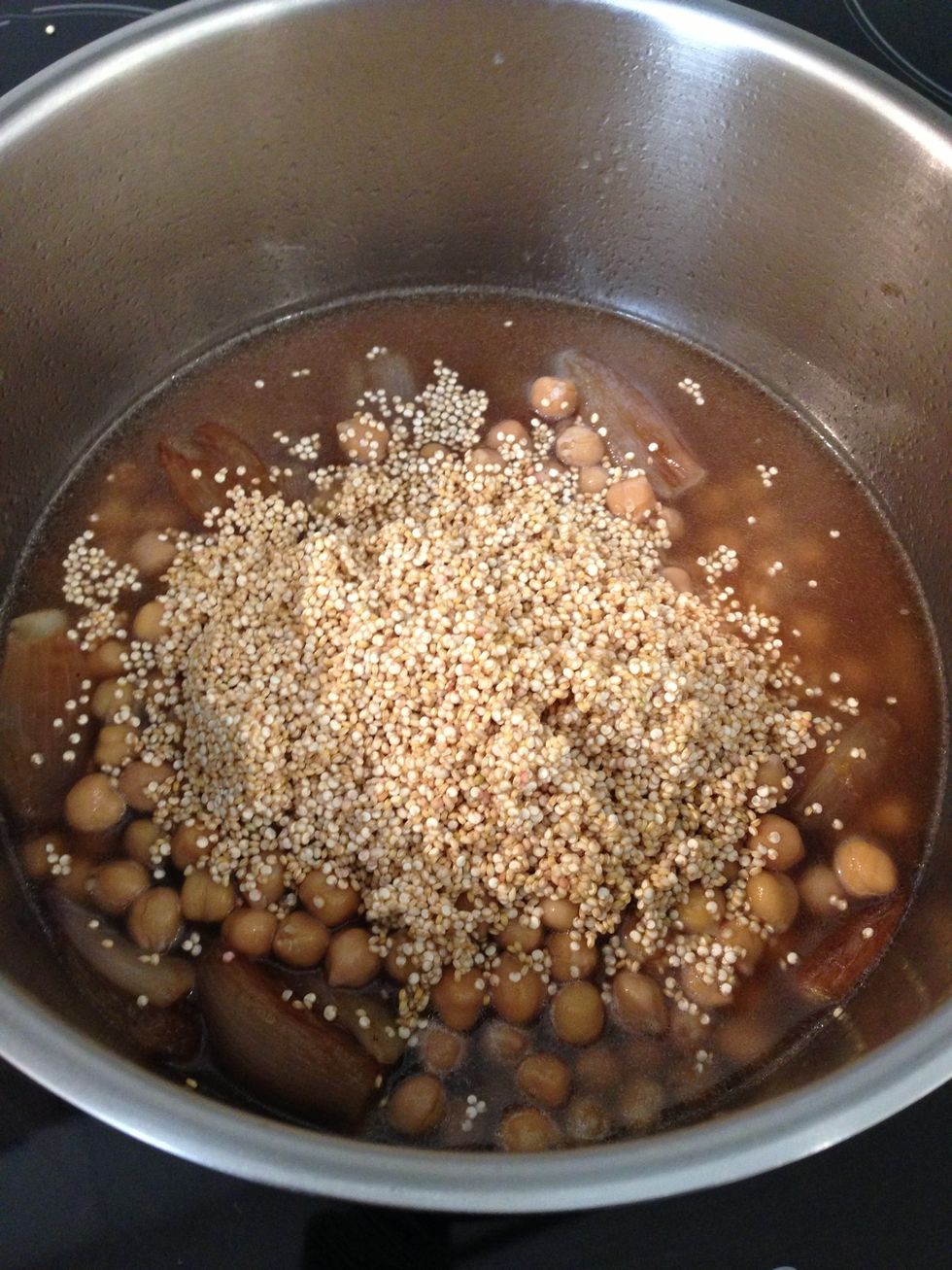 Add the quinoa