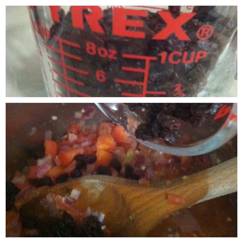 Add the raisins