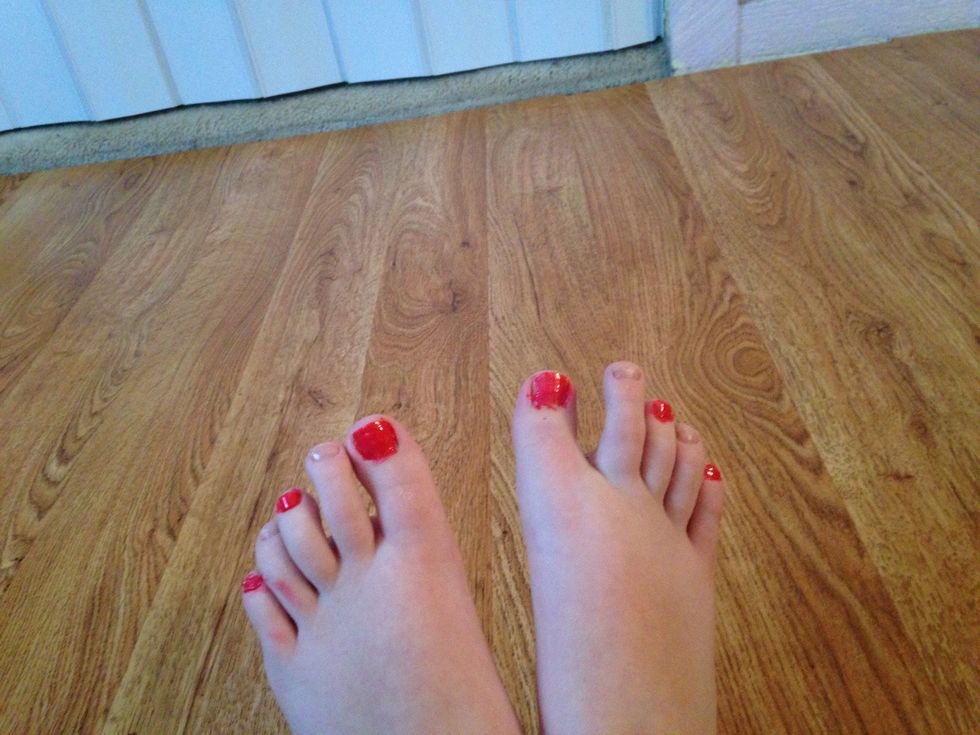 Add the red like this.