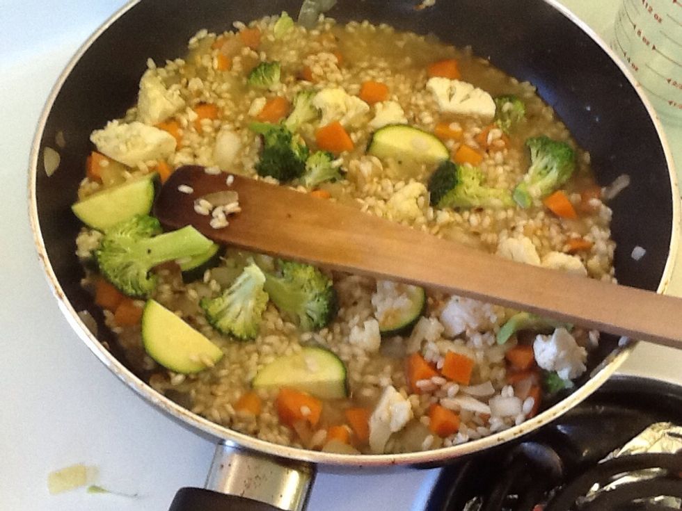 Add the remain vegetables