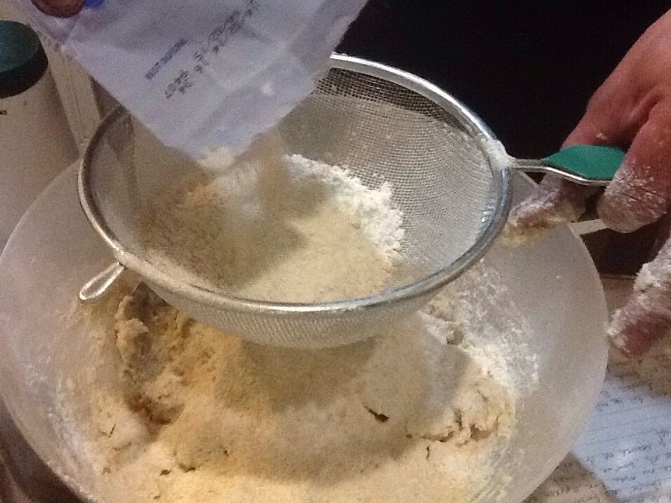 Add the remaining flour