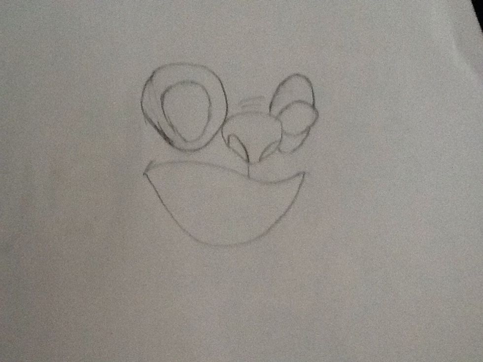 Add the rest of his mouth