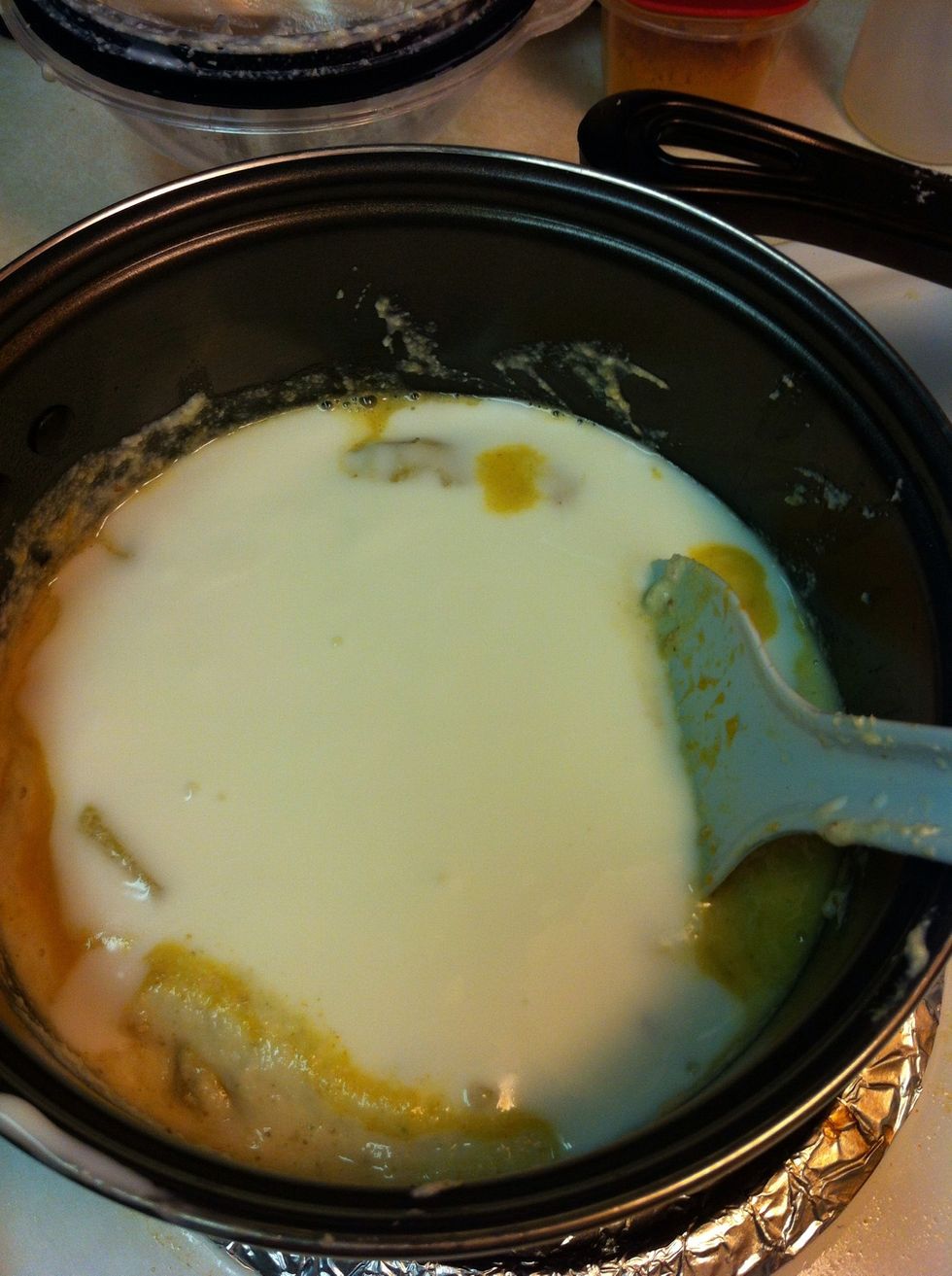 Add the rest of the curd