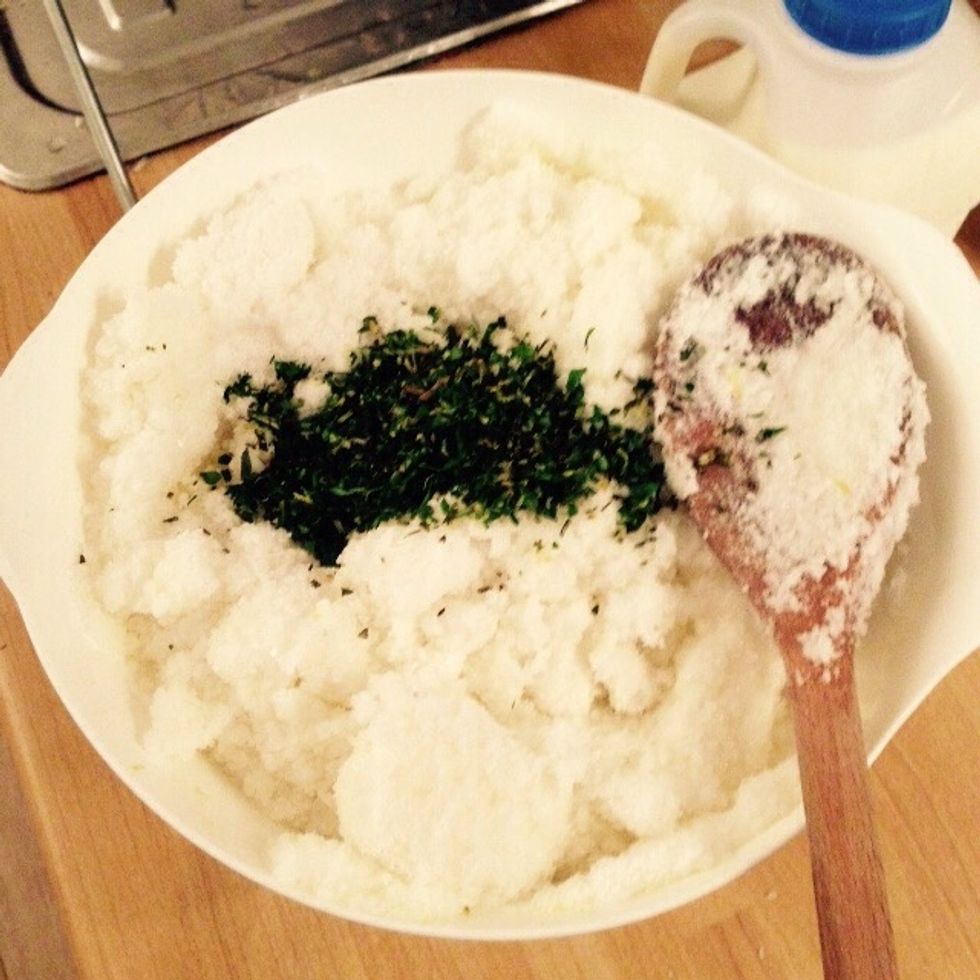 Add the rest of the herbs as well